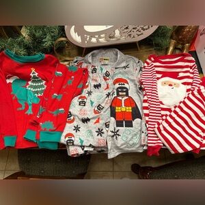 3 pairs boys Christmas PJs